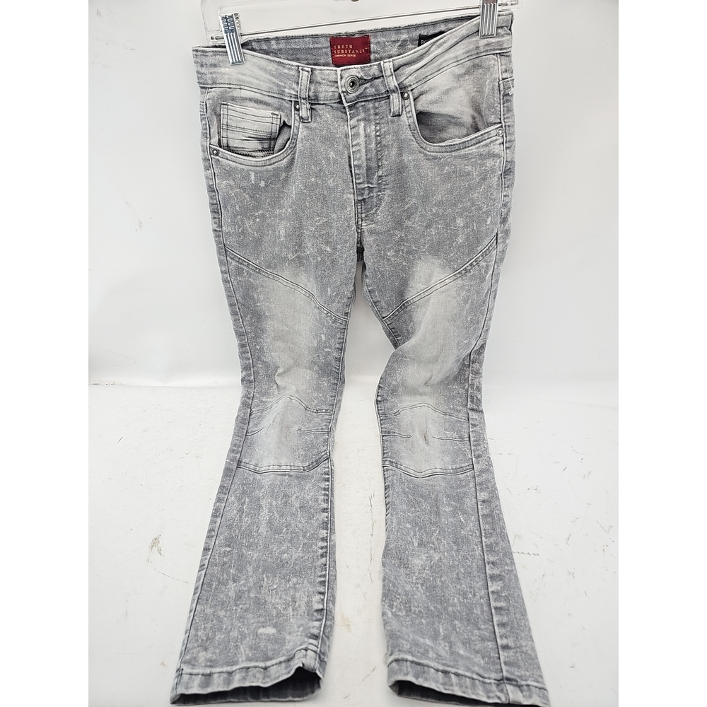 Truth Substance Skinny Biker Jeans Grey